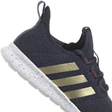adidas Cloudfoam Pure 2.0 Womens Running Sneakers with Gold Stripes