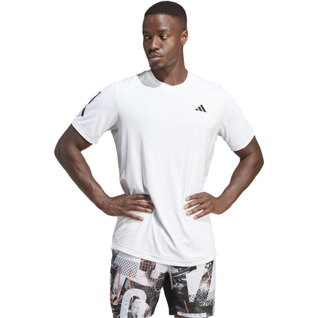 adidas Club 3-Stripe Mens Tennis T-Shirt
