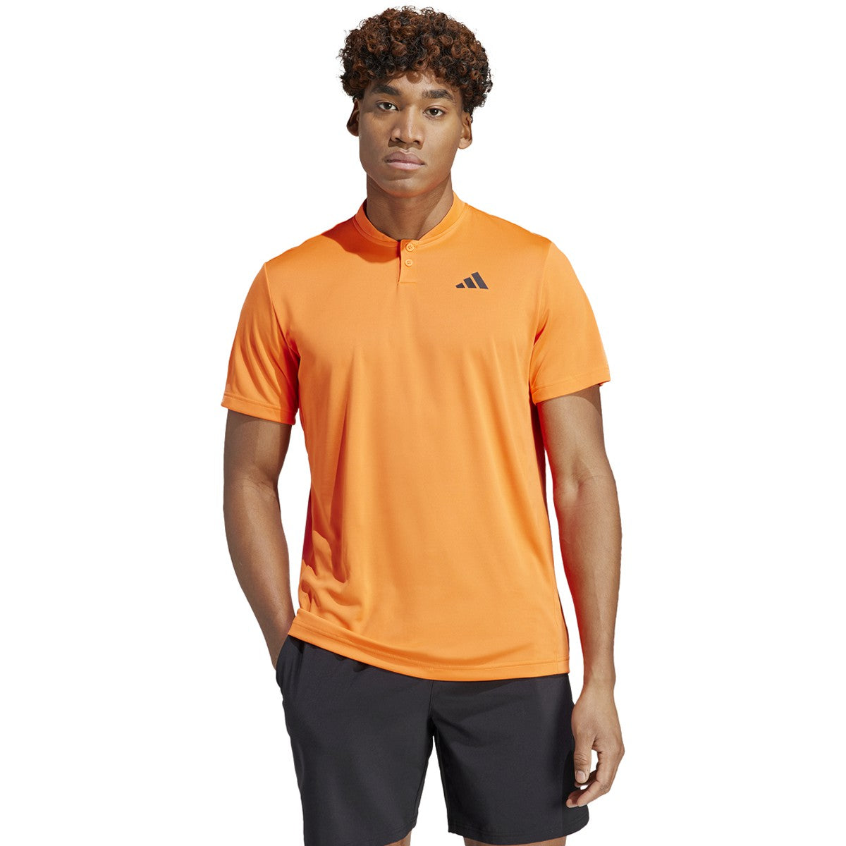 adidas Club Tennis Mens Henley Short Sleeve Shirt