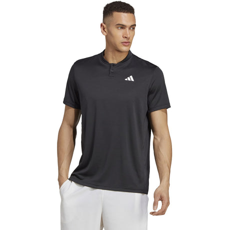 adidas Club Tennis Mens Henley Short Sleeve Shirt