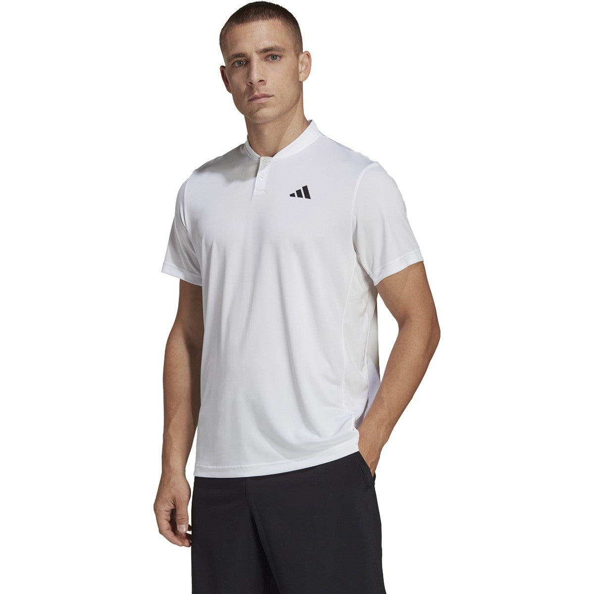 adidas Club Tennis Mens Henley Short Sleeve Shirt