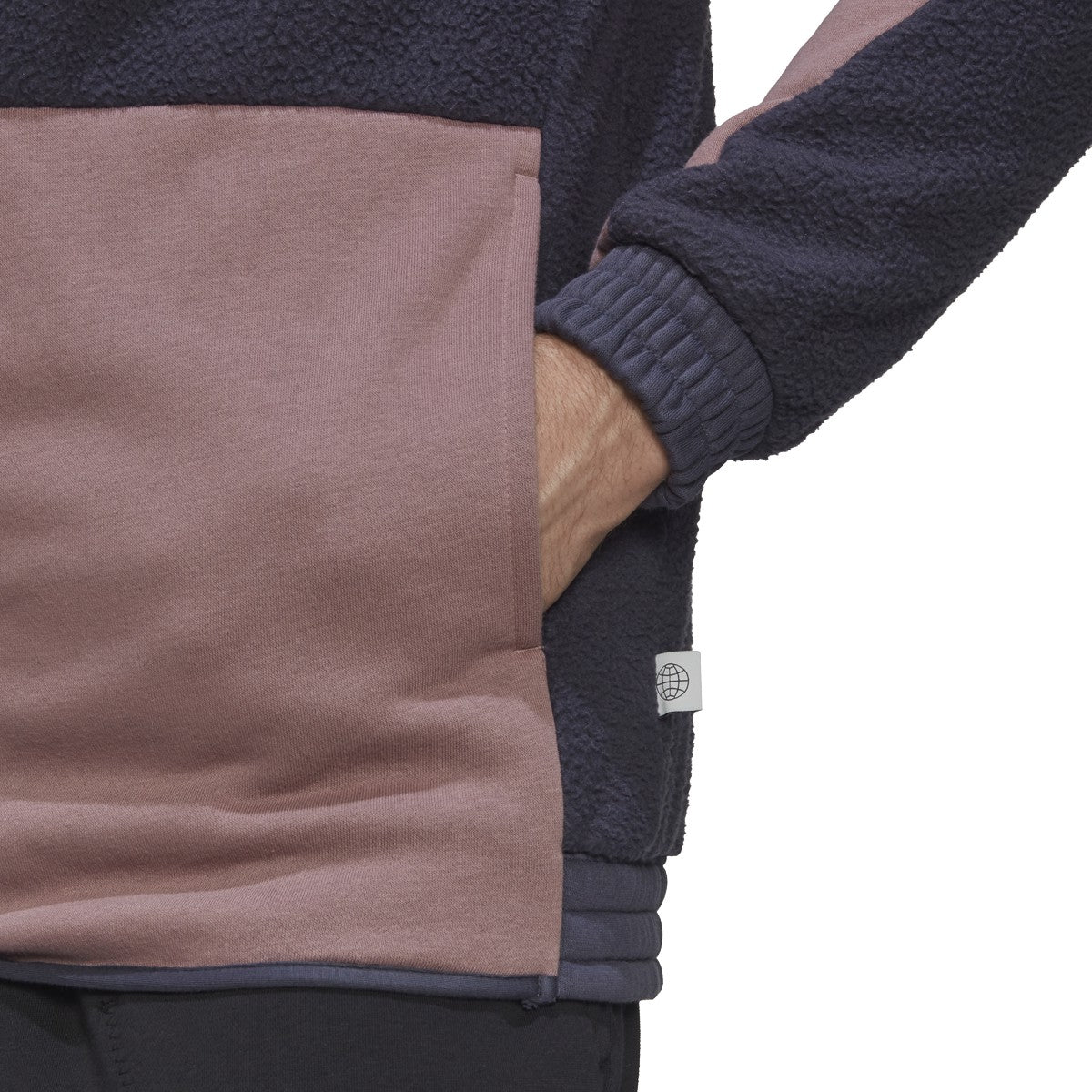 adidas Colorblock SherpaFleece Mens Track Top