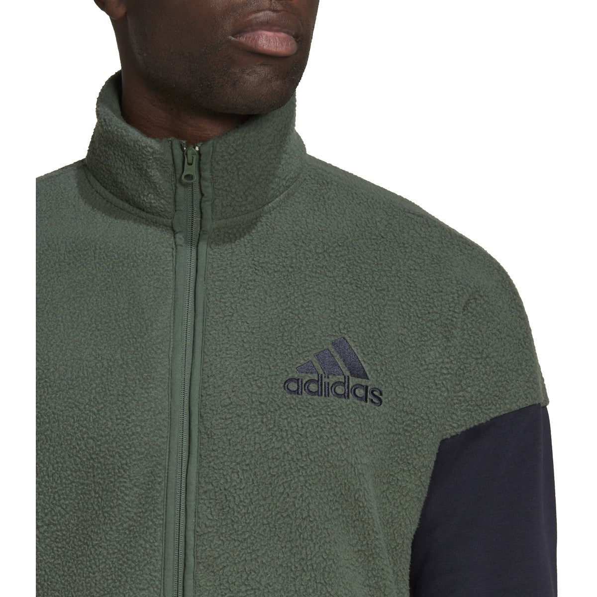 adidas Colorblock SherpaFleece Mens Track Top