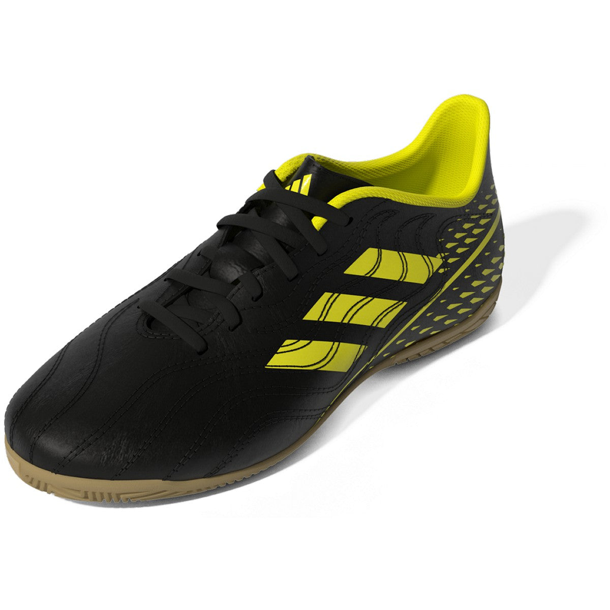 adidas Copa Sense.4 Kids Indoor Soccer Shoes in Black and Yellow