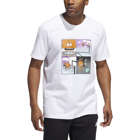 adidas Double Rims Mens Basketball T-Shirt