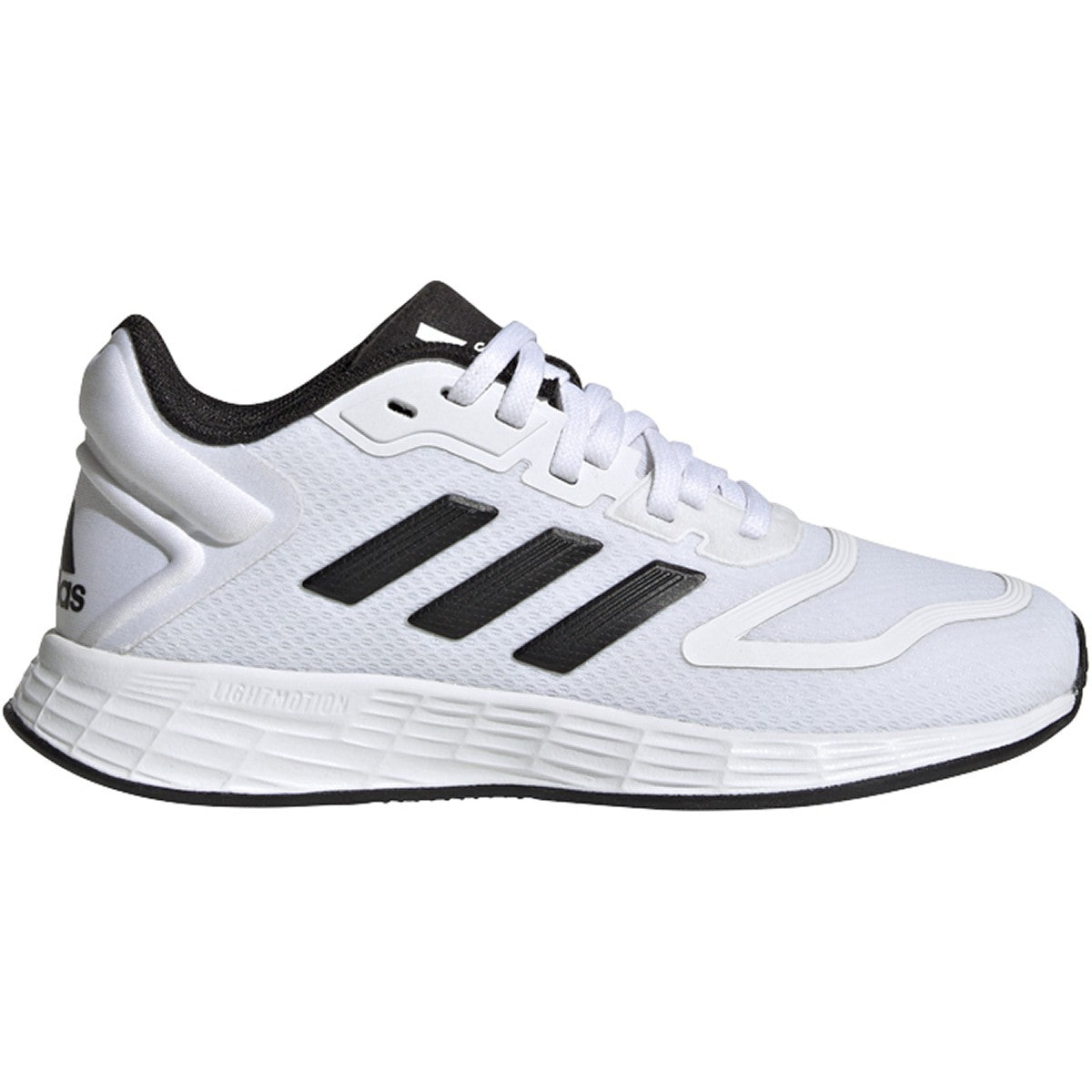adidas Duramo 10 Kids Running Shoes in White and Black