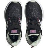 adidas EQ21 Run 2.0 Elastic Lace Kids Running Shoes in Black and Pink
