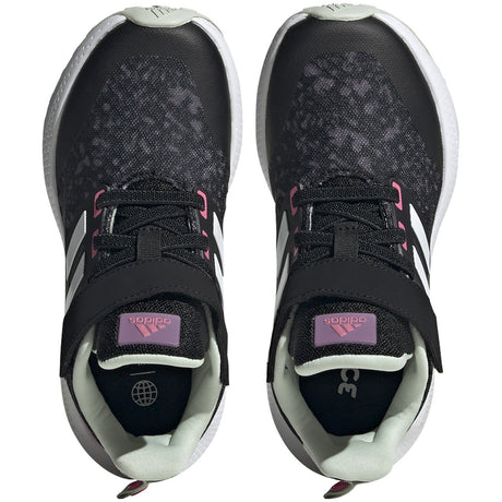 adidas EQ21 Run 2.0 Elastic Lace Kids Running Shoes in Black and Pink