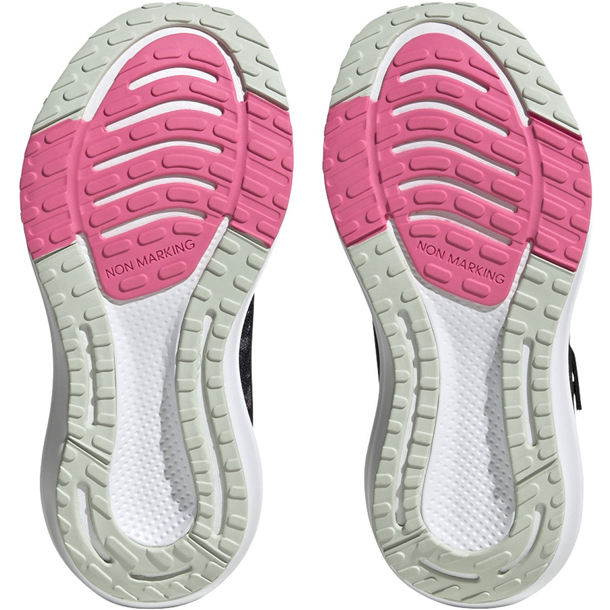 adidas EQ21 Run 2.0 Elastic Lace Kids Running Shoes in Black and Pink