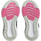 adidas EQ21 Run 2.0 Elastic Lace Kids Running Shoes in Black and Pink