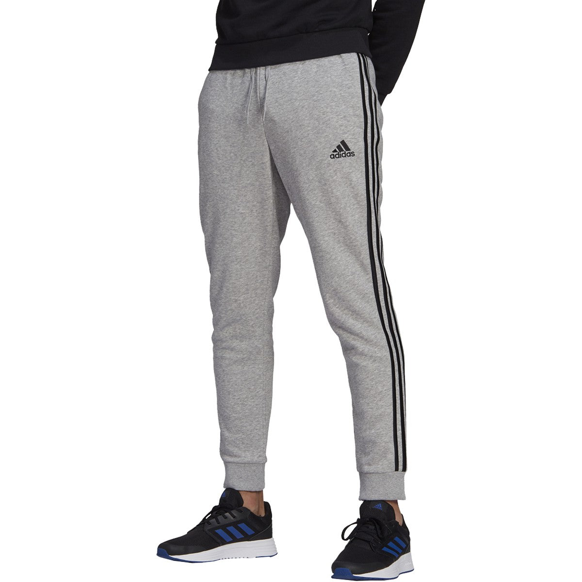adidas Essentials 3-Stripe Tapered Cuff Mens Pants
