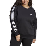 adidas Essentials 3-Stripes Fleece Plus Size Womens Sweatshirt