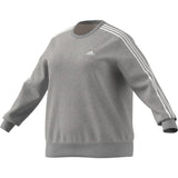 adidas Essentials 3-Stripes Fleece Plus Size Womens Sweatshirt