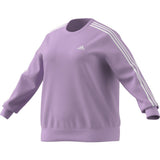adidas Essentials 3-Stripes Fleece Plus Size Womens Sweatshirt