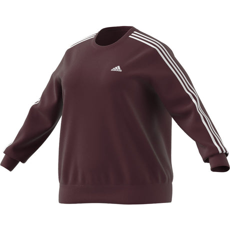 adidas Essentials 3-Stripes Fleece Plus Size Womens Sweatshirt