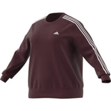 adidas Essentials 3-Stripes Fleece Plus Size Womens Sweatshirt