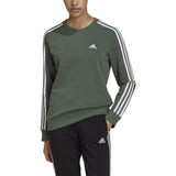 adidas Essentials 3-Stripes Womens Fleece Sweatshirt