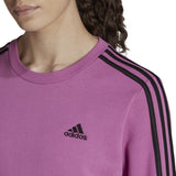 adidas Essentials 3-Stripes Womens Fleece Sweatshirt