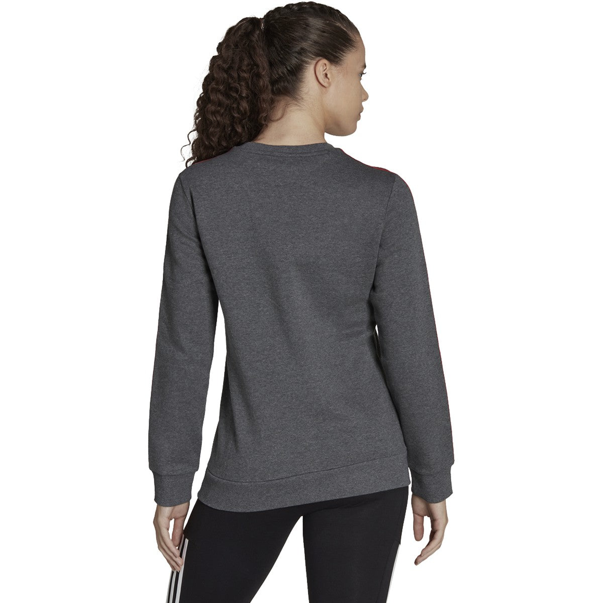 adidas Essentials 3-Stripes Womens Fleece Sweatshirt