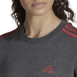 adidas Essentials 3-Stripes Womens Fleece Sweatshirt