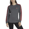 adidas Essentials 3-Stripes Womens Fleece Sweatshirt