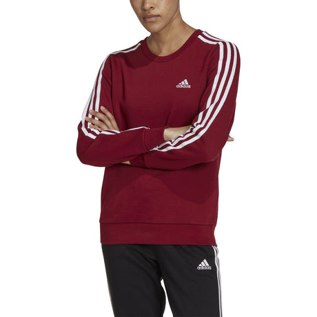 adidas Essentials 3-Stripes Womens Fleece Sweatshirt