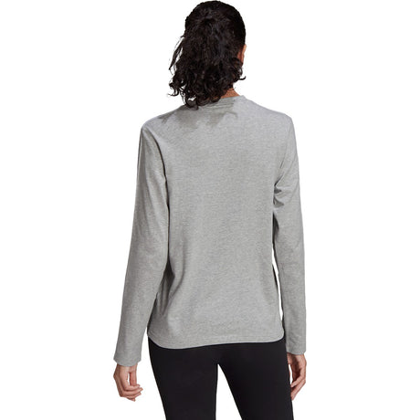 adidas Essentials 3 Stripe Long Sleeve Womens T-Shirt