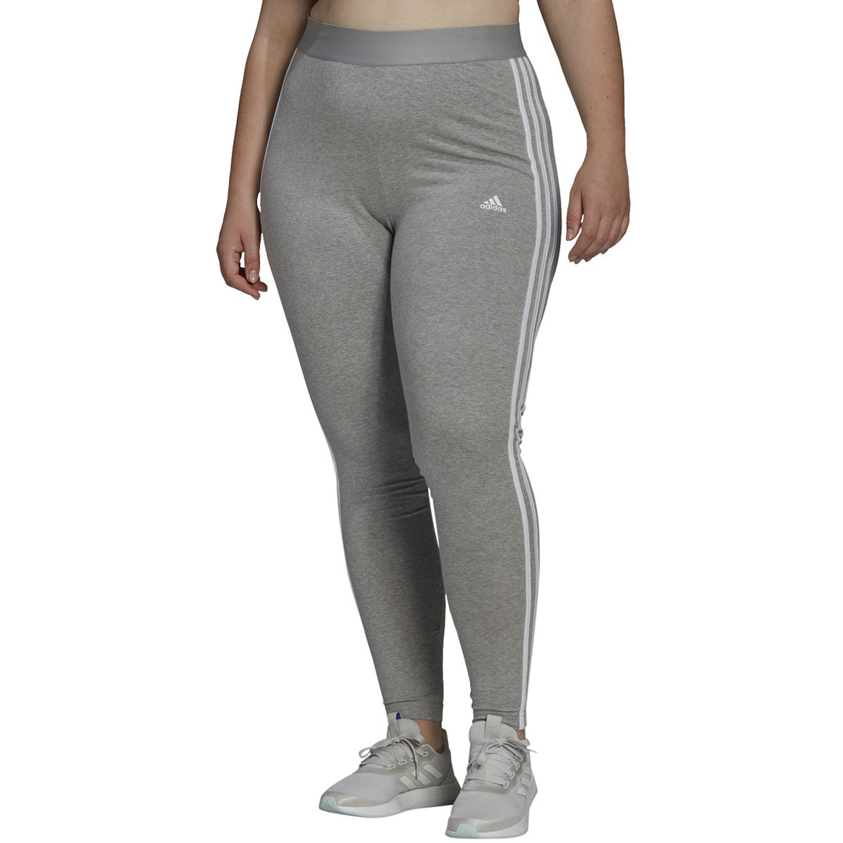 adidas Essentials Womens Plus Size Leggings with Side Stripes