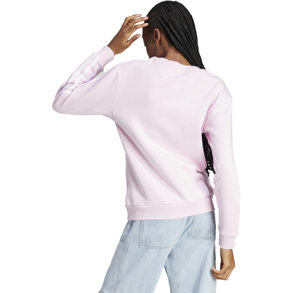 adidas Essentials 3 Stripes Fleece Womens Sweatshirt