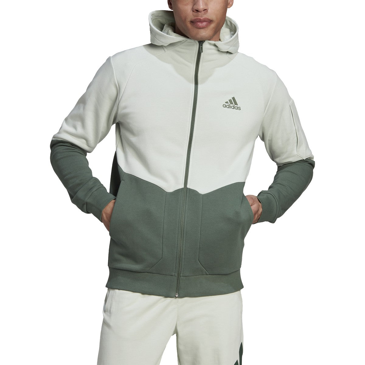 adidas Essentials 4 Gameday Mens Full Zip Hoodie