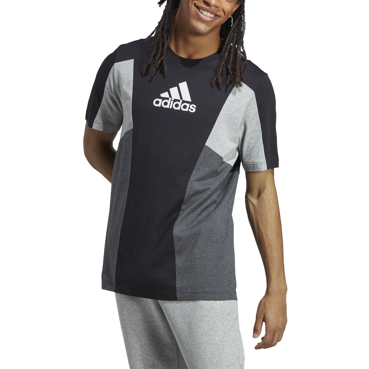 adidas Essentials Colorblock Mens Tshirt