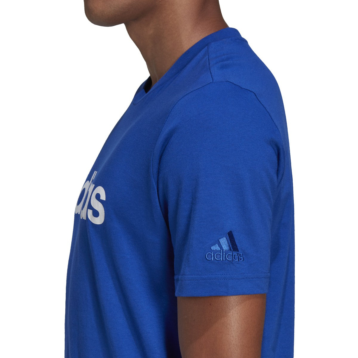 adidas Essentials Emroidered Linear Logo Mens T-Shirt