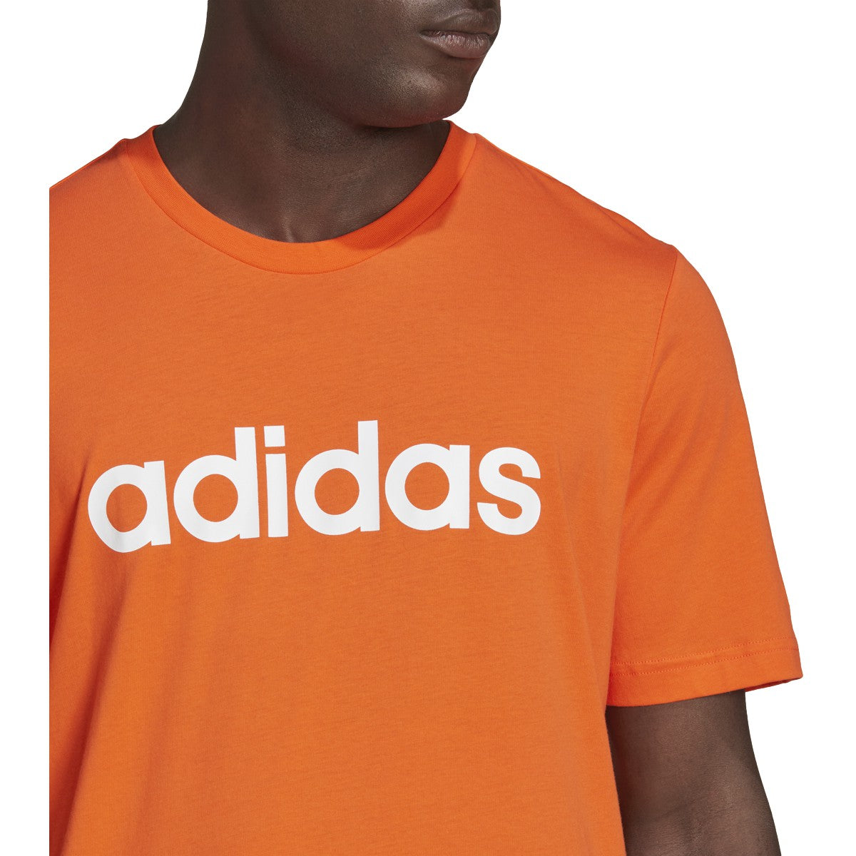 adidas Essentials Emroidered Linear Logo Mens T-Shirt