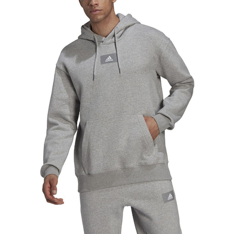 adidas Essentials FeelVivid Cotton Fleece Drop Shoulder Hoodie - Mens Casual