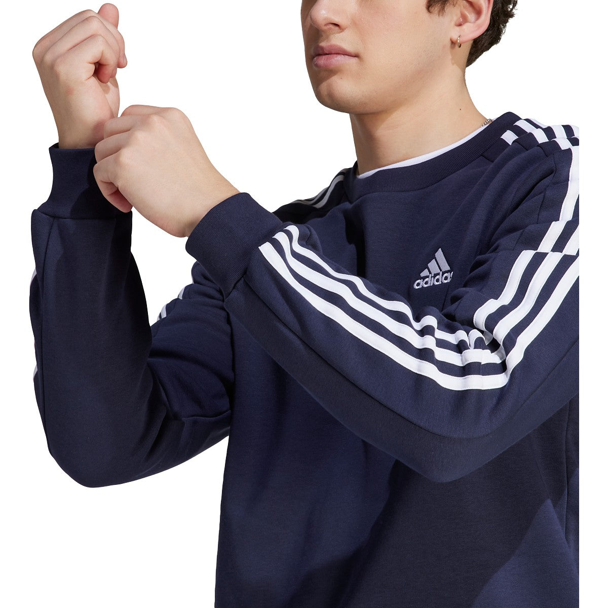 adidas Essentials Fleece 3-Stripes Mens Sweatshirt
