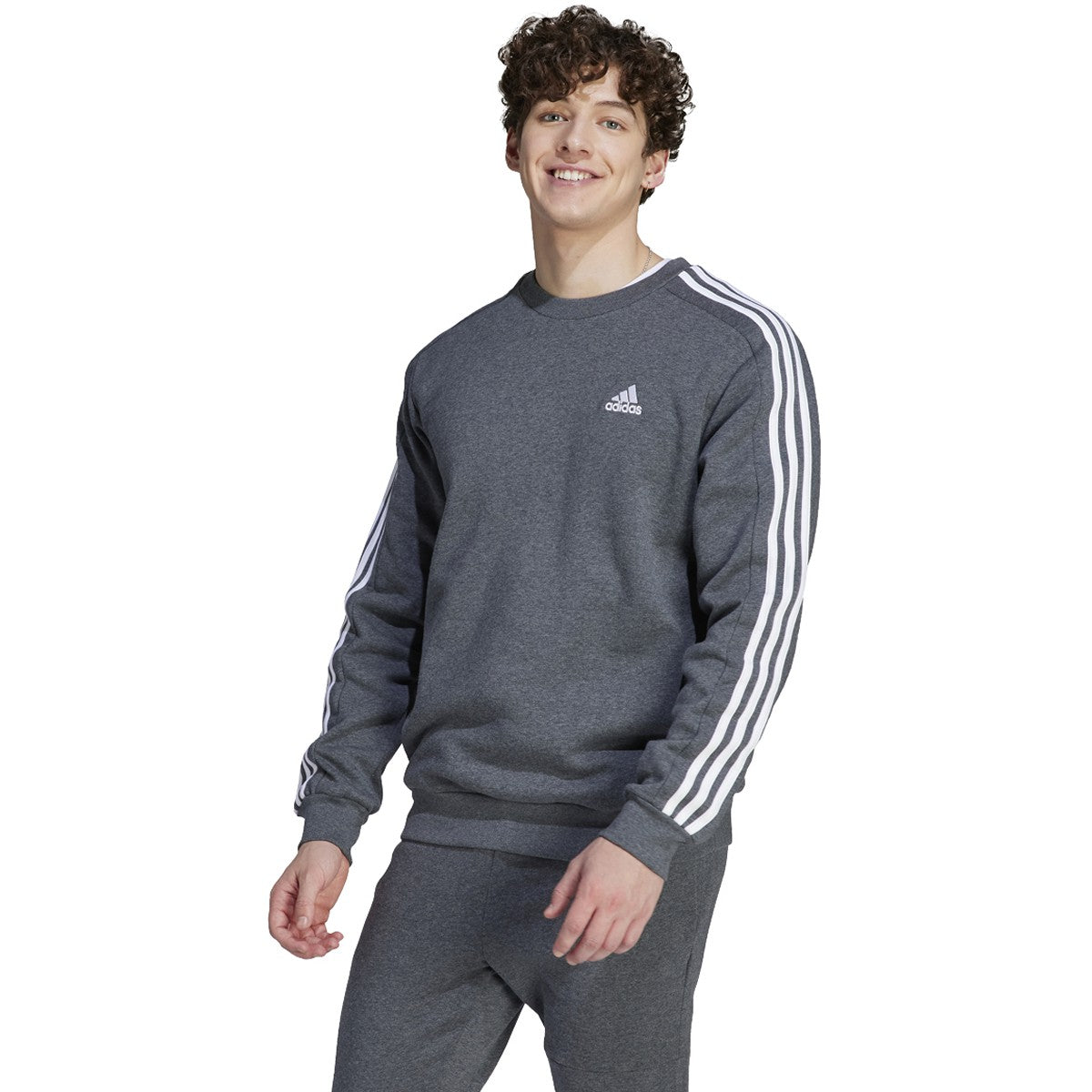 adidas Essentials Fleece 3-Stripes Mens Sweatshirt