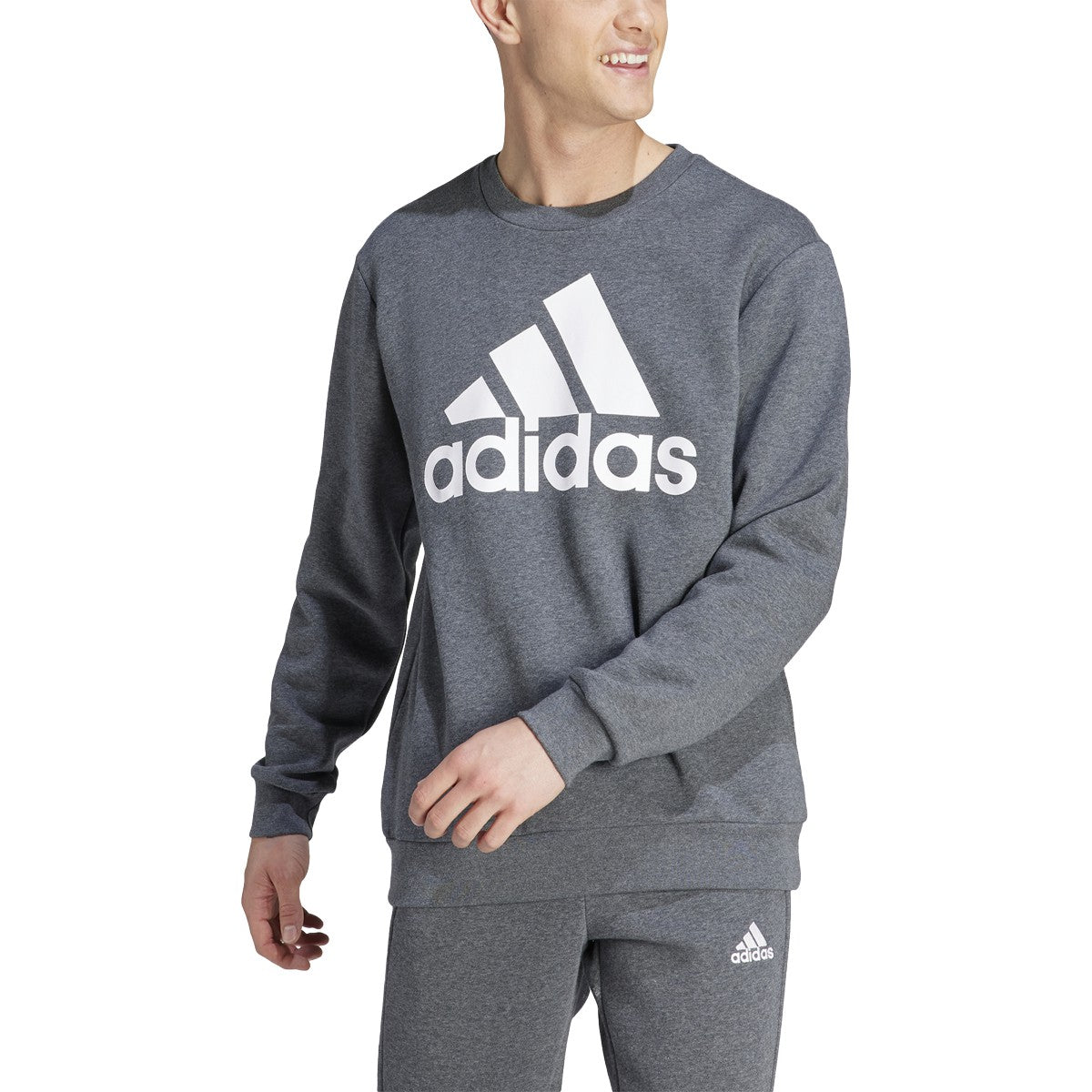 adidas Essentials Fleece Mens Big Logo Sweatshirt