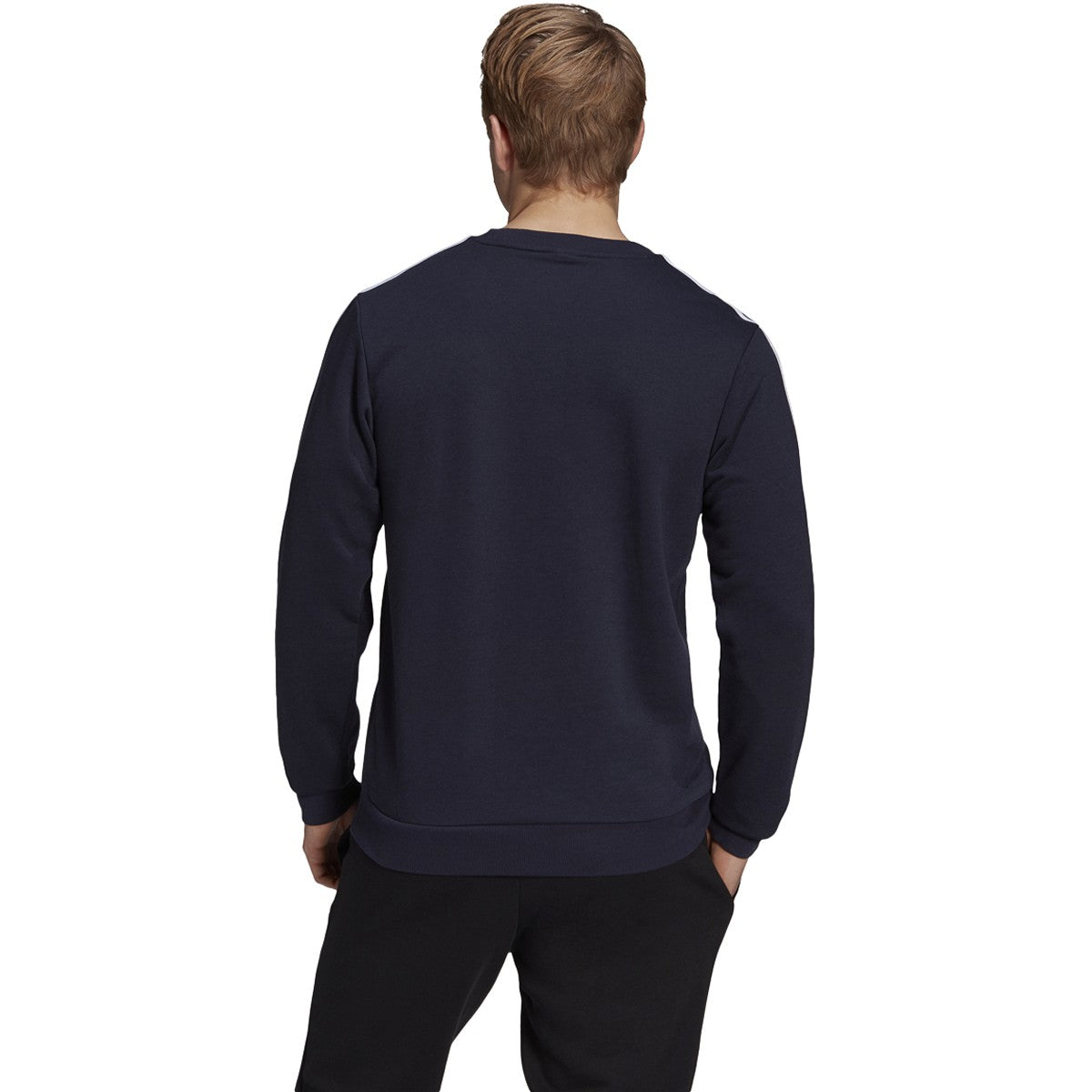 adidas Essentials French Terry 3-Stripes Sweatshirt - Mens Casual