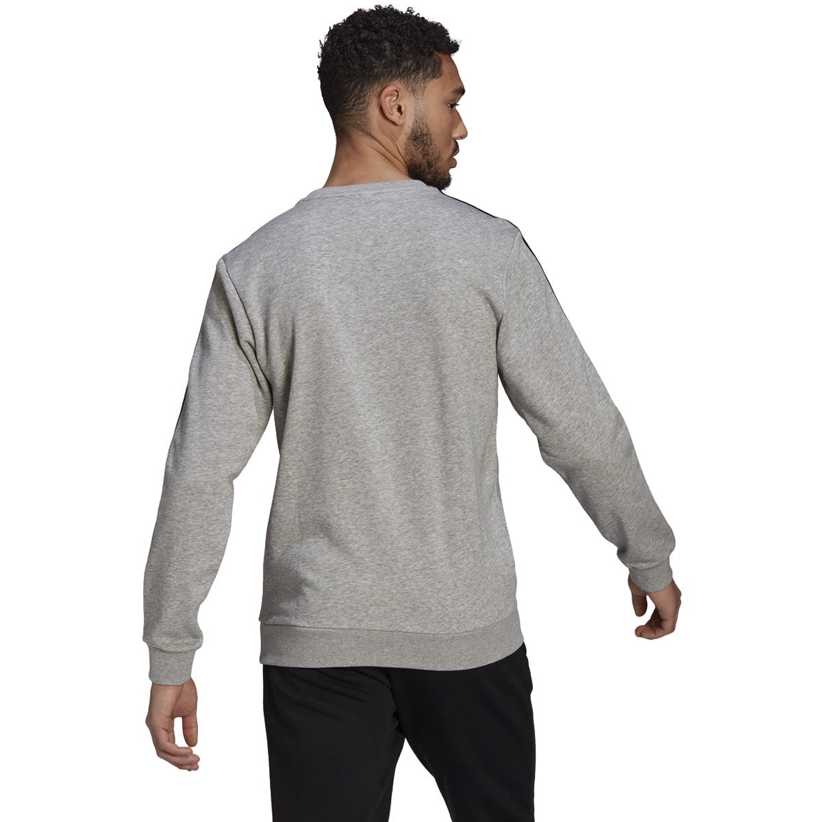 adidas Essentials French Terry 3-Stripes Sweatshirt - Mens Casual