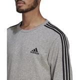 adidas Essentials French Terry 3-Stripes Sweatshirt - Mens Casual