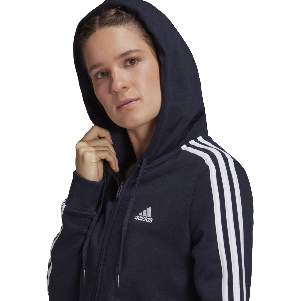 adidas Essentials Full Zip Hoodie - Womens Casual