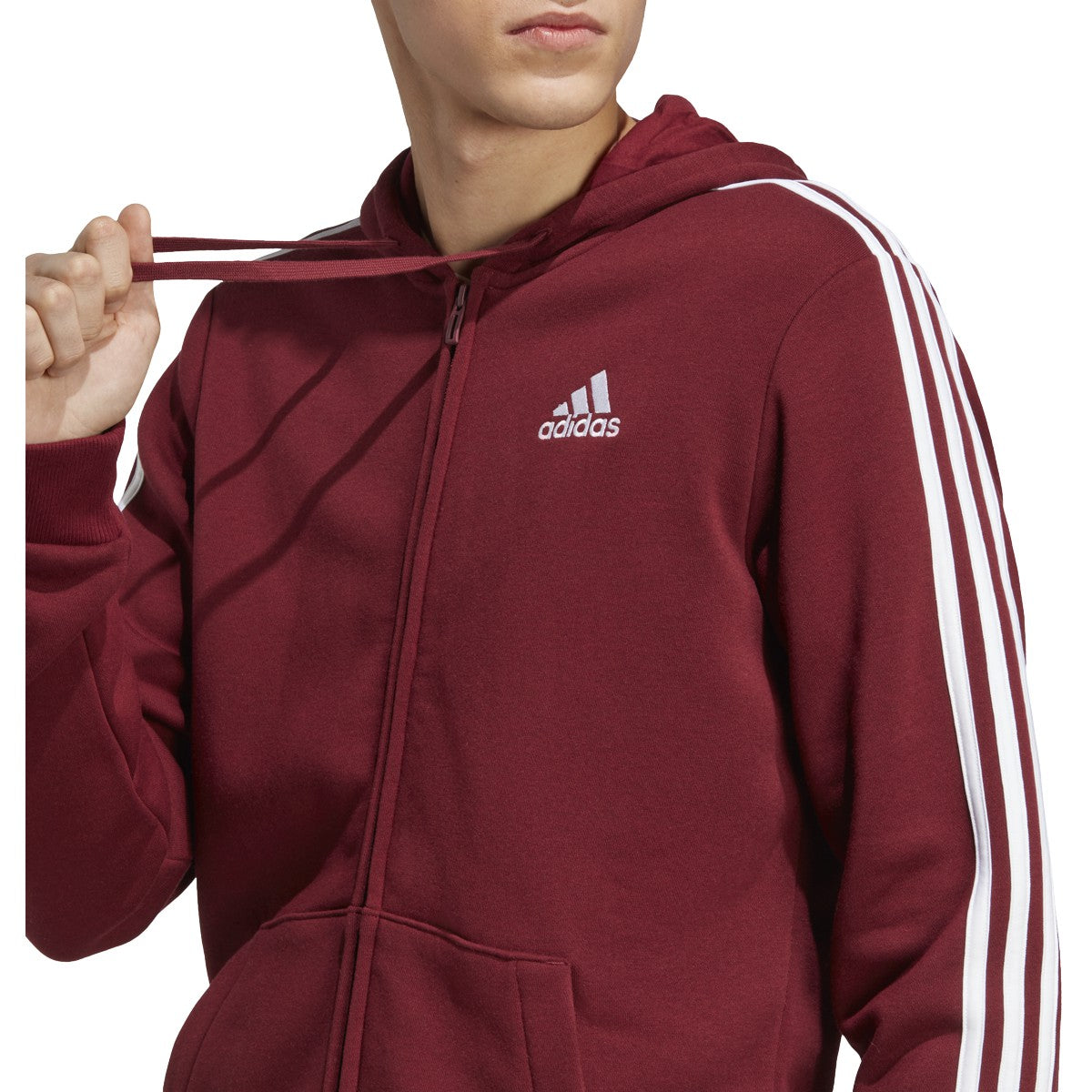 adidas Essentials Full Zip Mens Hoodie