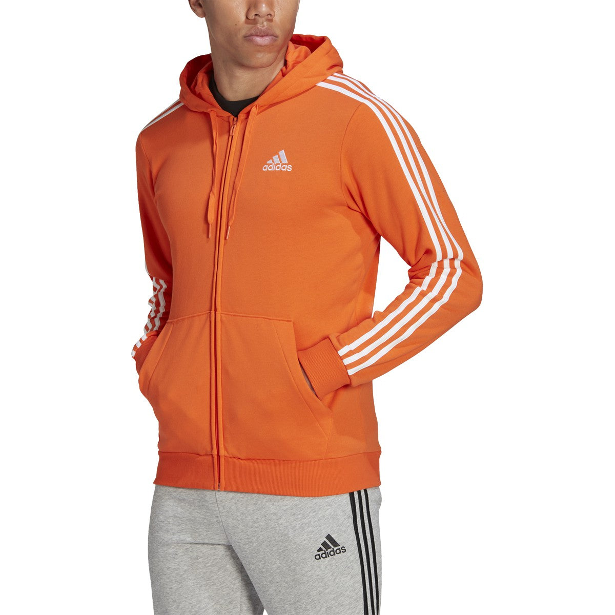 adidas Essentials Full Zip Mens Hoodie Jacket