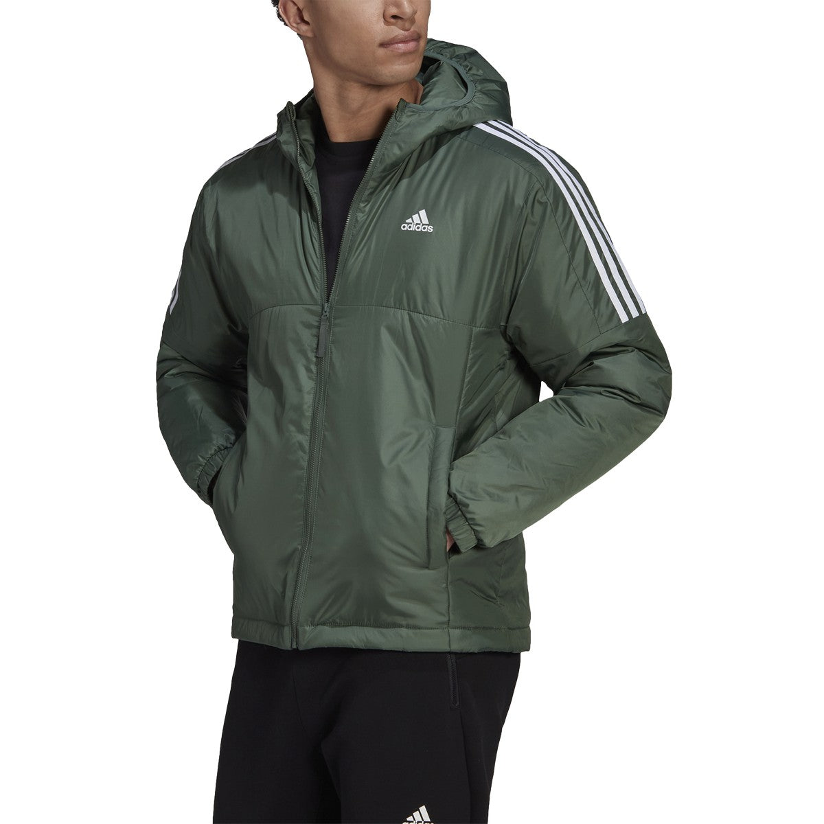 adidas Essentials Insulated Hooded Mens Outdoor Jacket