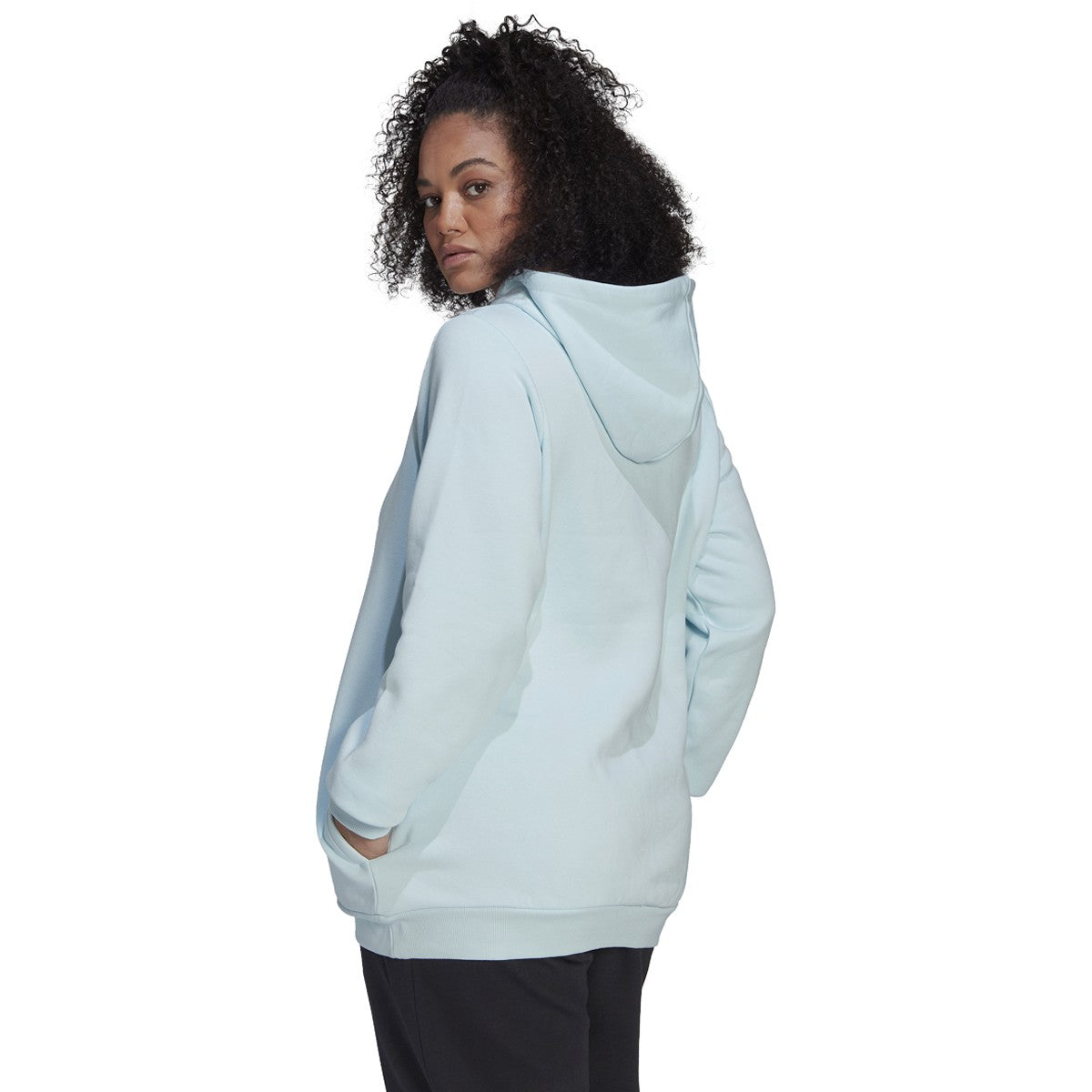 adidas Essentials Womens Plus Size Hoodie with Logo