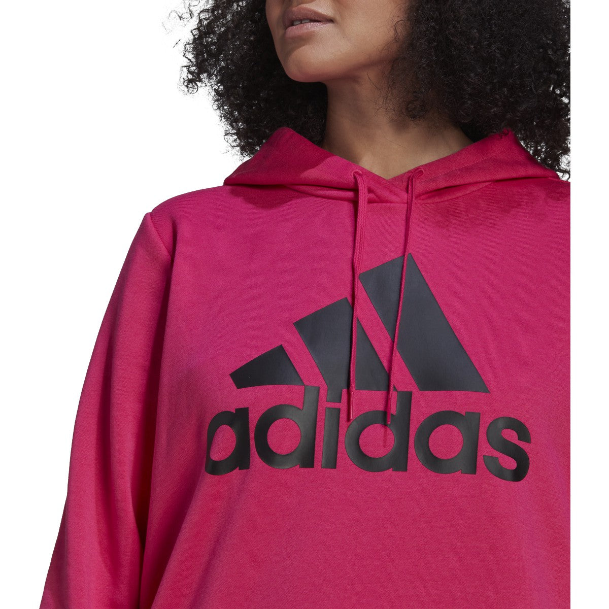 adidas Essentials Womens Plus Size Hoodie with Logo