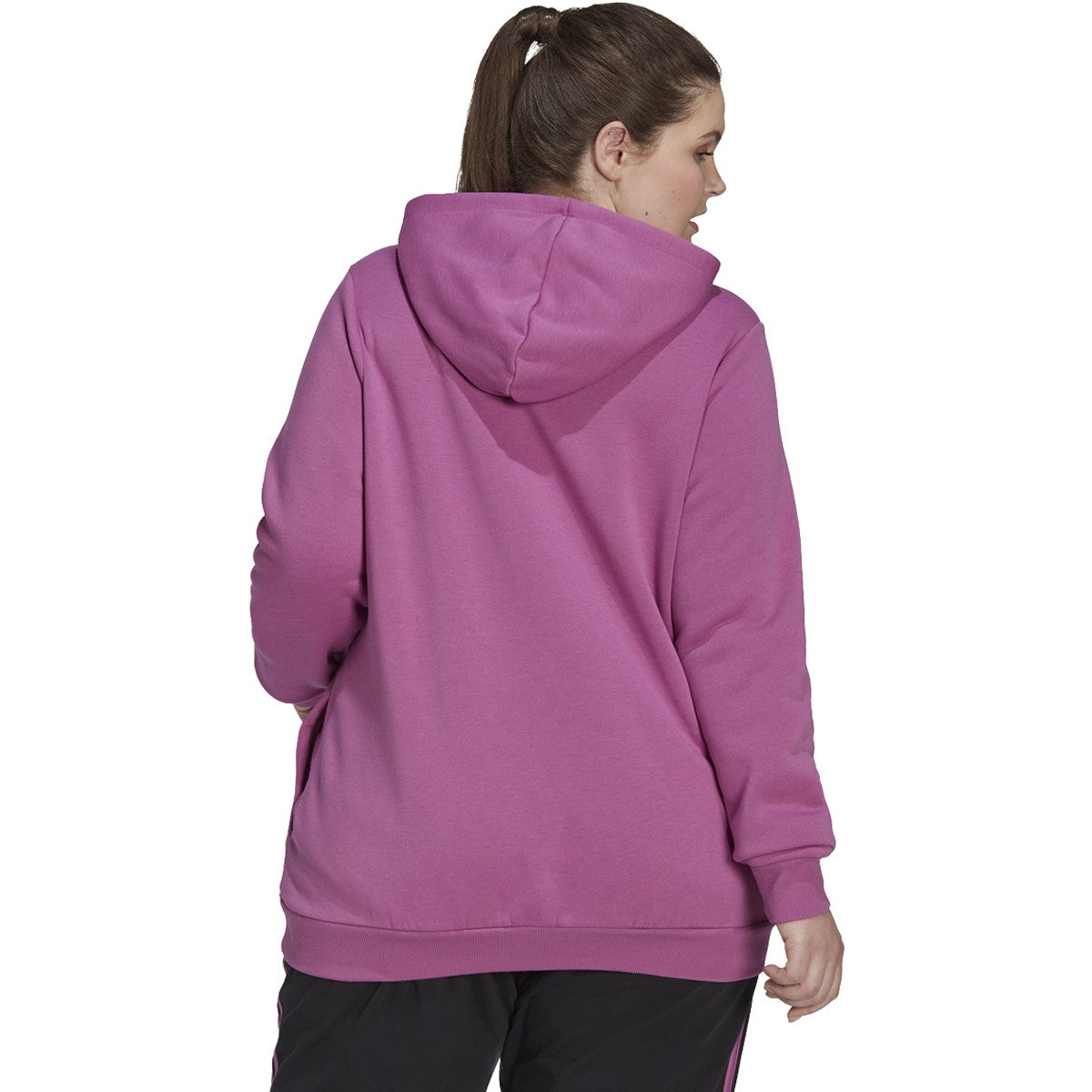 adidas Essentials Womens Plus Size Hoodie with Logo