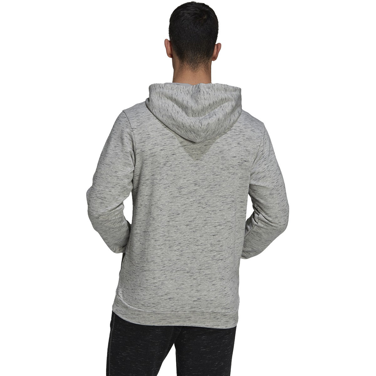adidas Essentials Melange Embroidered Small Logo Hoodie - Mens Casual