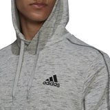 adidas Essentials Melange Embroidered Small Logo Hoodie - Mens Casual