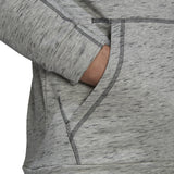 adidas Essentials Melange Embroidered Small Logo Hoodie - Mens Casual